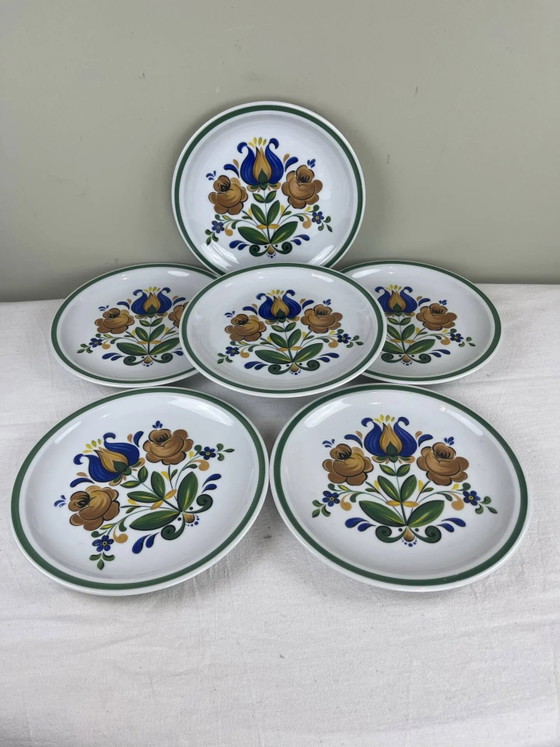 Dekorierte flache Teller – Geschirr, Porcelain, Art Nouveau (photo 8 of 8)