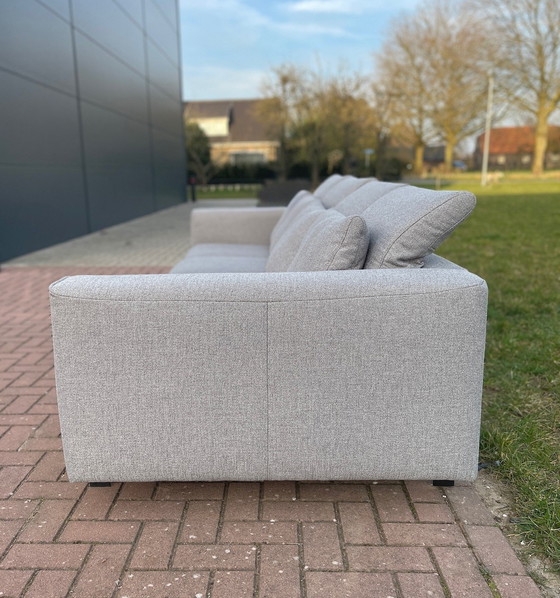 Image 1 of Montel Grey 4-Seater Fabric Sofa