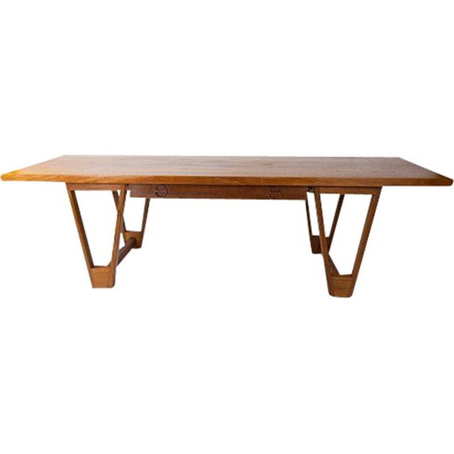 Tavolino da caffè vintage in teak di Illum Wikkelso, 1960