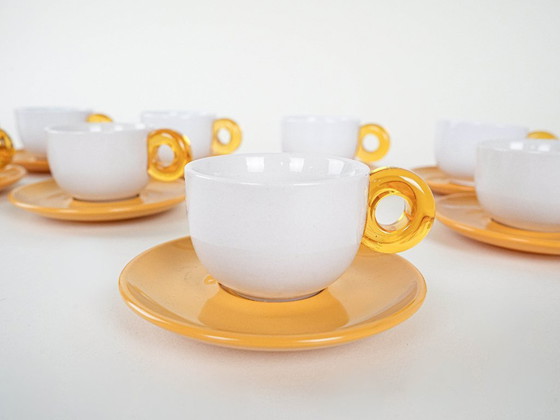 Image 1 of Set di tazze in porcellana, design italiano, anni '70, produzione: Italia