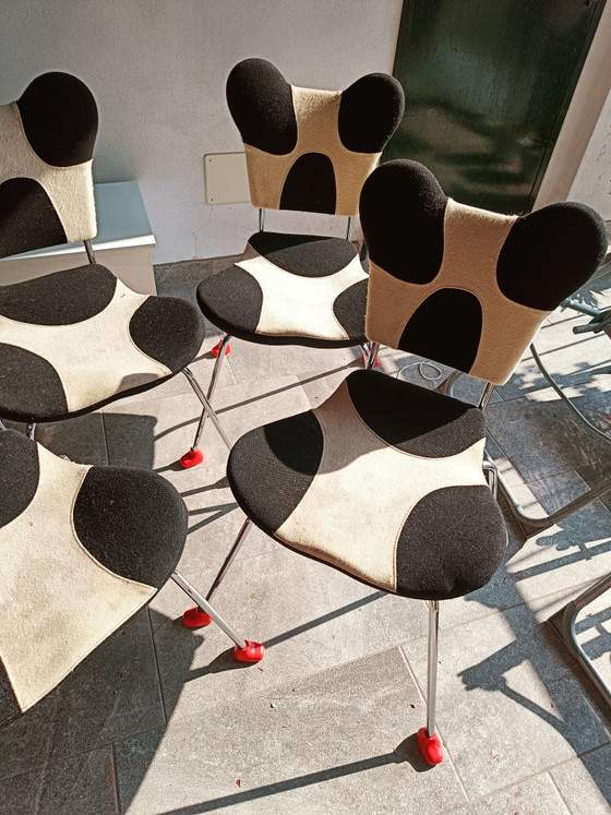 Image 1 of Ensemble de 4 chaises Garriri conçues par Javier Mariscal pour Moroso dans les années 1990.