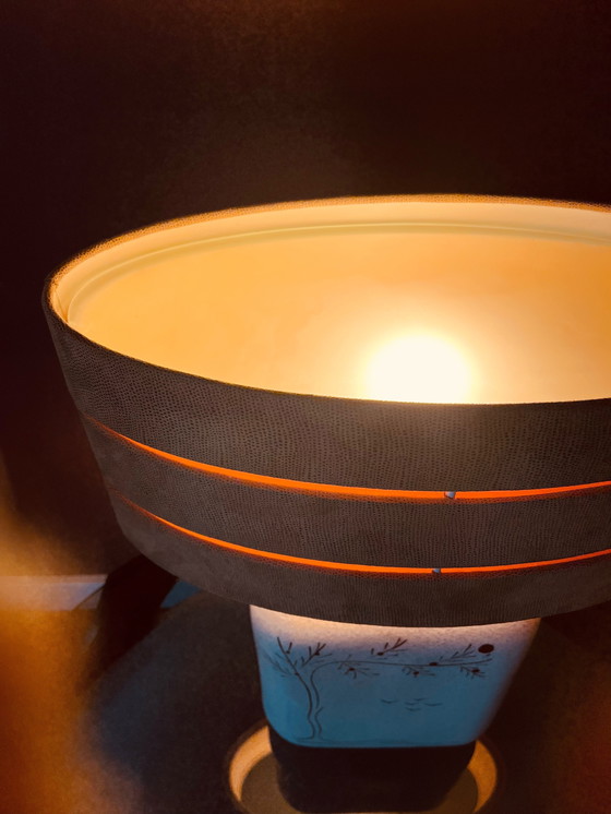 Image 1 of Unique Bohemian/Japanese table lamp