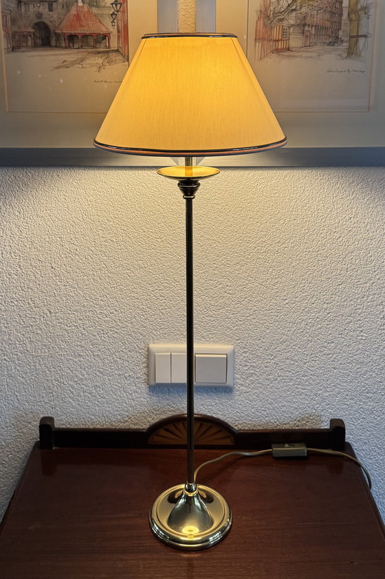 Image 1 of High-End English Classic Table Lamp | High-Gloss Brass | Heavy Quality | 1995