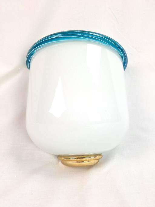 Lampada da parete in vetro di Murano soffiato a mano in stile Art Déco