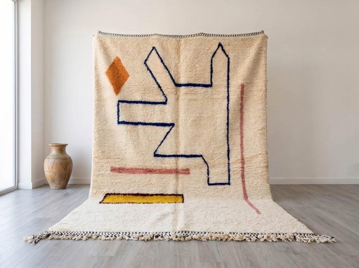Authentic Handmade Beni Ouraïne Wool Rug 200/300 cm – Alberto Bazzani, vloerkleden en tapijten