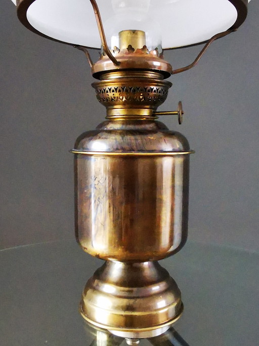 Mr. Holland, Öllampe mit Schirm, 1950er Jahre