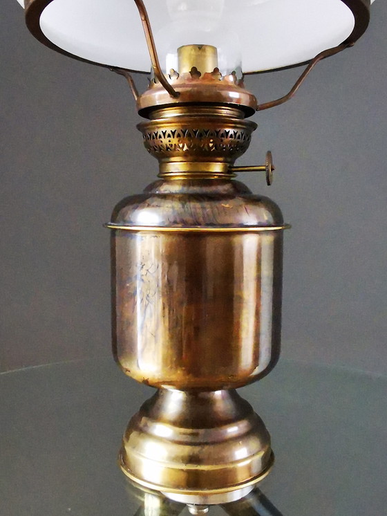 Image 1 of Mr. Holland, lampada a olio con paralume, anni '50