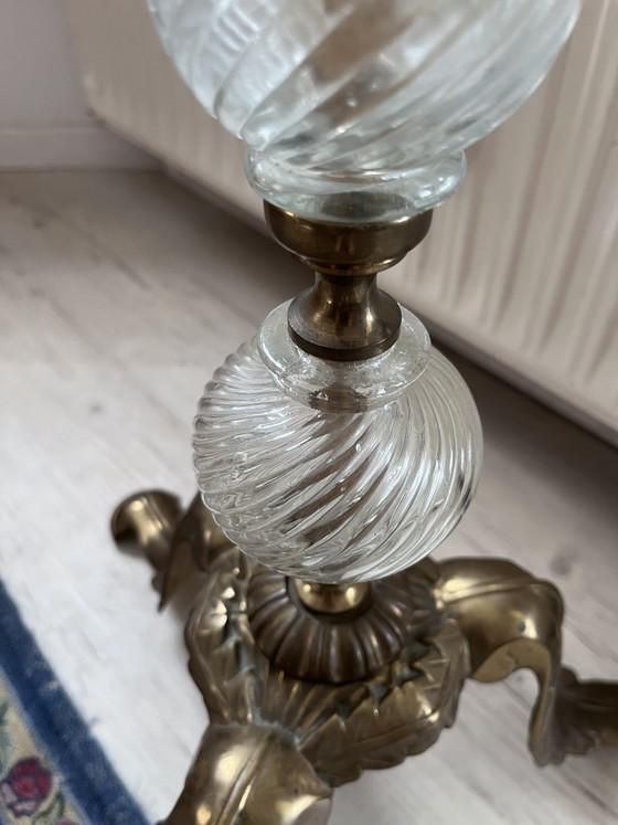 Magnifica lampada da terra vintage in stile Hollywood Regency / design in vetro italiano – Lampade da terra (photo 4 of 15)