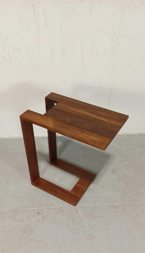Mesa auxiliar de madera maciza mesa de sofá
