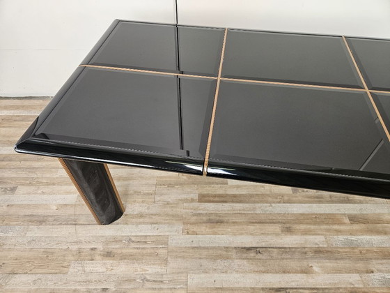Pierre Cardin Extendable Dining Table in Black Lacquered Wood, 1970 (photo 4 of 22)