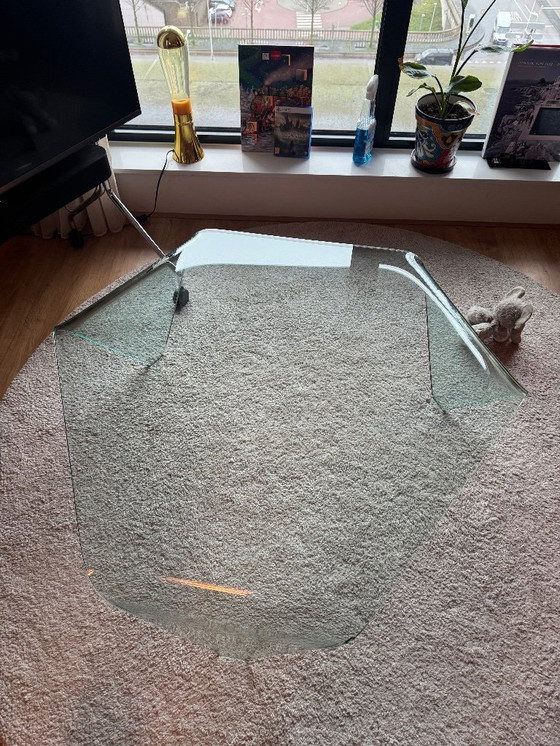 Image 1 of table basse vintage en verre