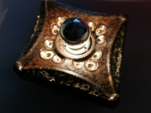 1 of 9 Space Age Fat Lava Ceramic Wall Lamps