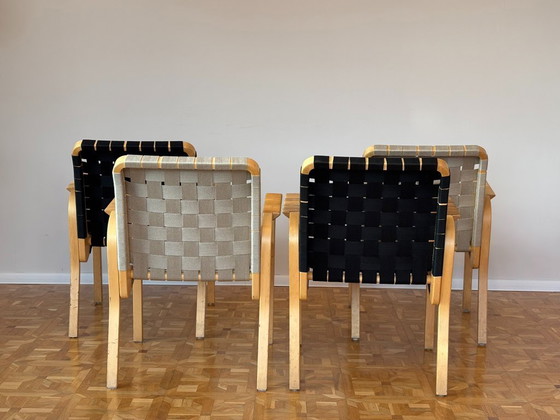 Image 1 of Sillones modelo 45 de Alvar Aalto para Artek, década de 1970. Juego de 4.