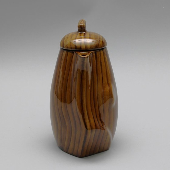 Image 1 of Eugène Grandjean - Vaisselle Faux Bois - Atelier Grandjean, Vallauris, France - années 1960 - marqué