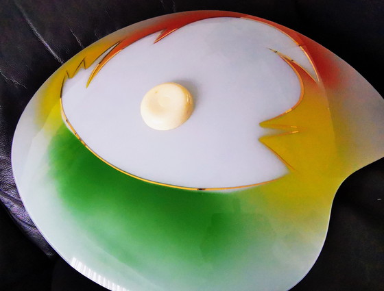 Image 1 of Lampada da soffitto, anni '60, vetro