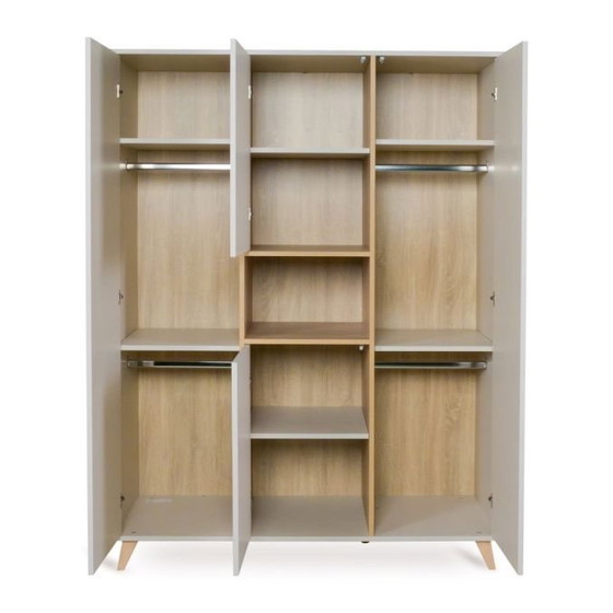 Image 1 of Quax Kleiderschrank Loft Lehm XL (breit)