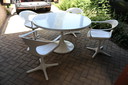 Space age dining set by Konrad Schäfer for Lübke, 1960s 