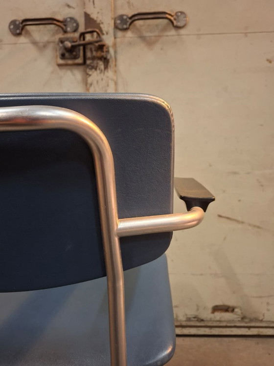 Image 1 of Chaise vintage Gispen 1235 1960s bleu