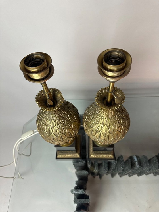 Image 1 of Coppia di lampade da tavolo Maison Charles, modello persiano.