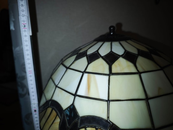 Image 1 of Lampe de salon style Tiffany, lampe Lady de Honsel