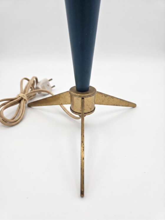 Vintage Philips "Bijou" Table Lamp by Louis Kalff (1950s) – Mid-Century Modern Space Age Desk Lamp – Aluminium (photo 3 of 5)