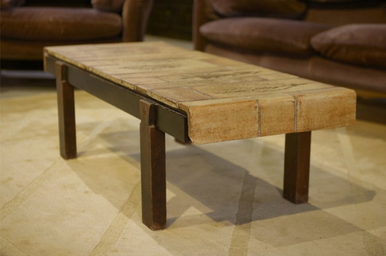 Image 1 of Ceramic coffee table by Roger Capron, Herbier model, 1960s
