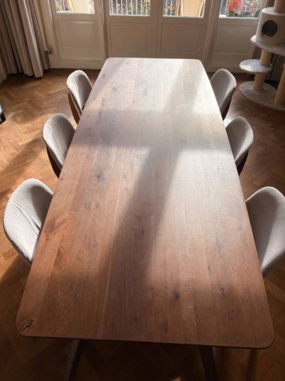 Tavolo da pranzo Riva 260x100, De Tafelaar, Tavoli da pranzo, Legno, Marrone (foto 3 di 6)