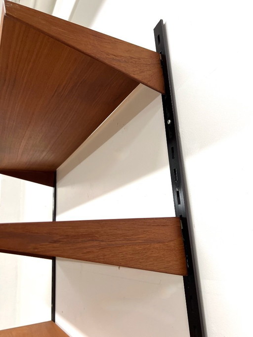 Scaffalatura in teak di Kai Kristiansen per Feldballes, anni '60