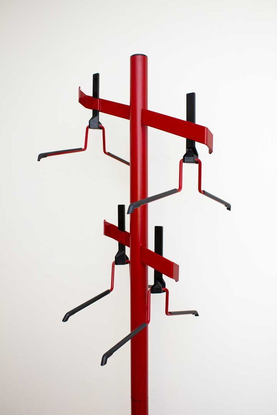 Image 1 of 1985 Lande Design Porte-manteau Acier laqué rouge