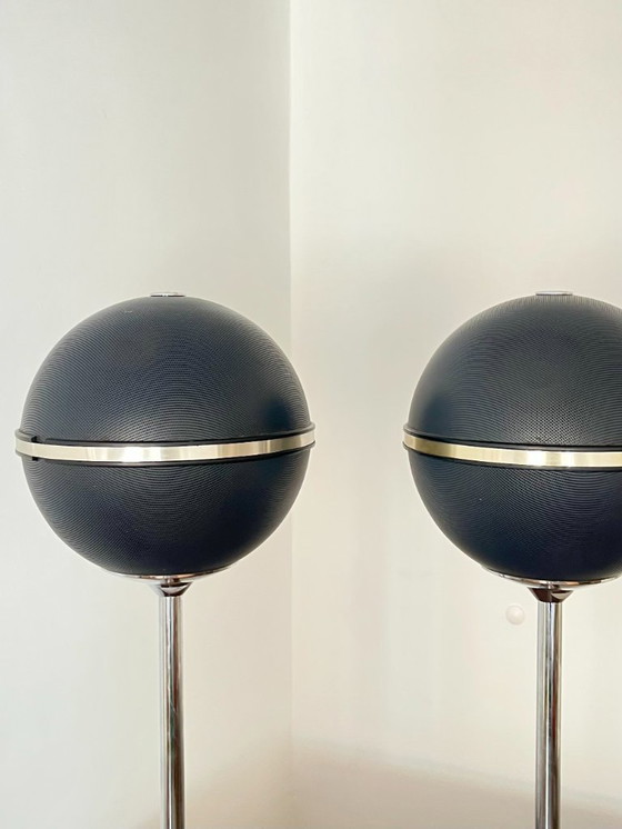 Image 1 of Altoparlanti sferici originali vintage Grundig Audiorama 7000/8000: iconico design tedesco degli anni '70