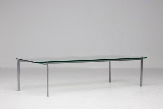 Image 1 of ARCHITECTURAL RECTANGULAR COFFEE TABLE IN STEEL AND GLASS