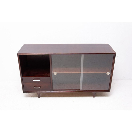 Image 1 of Vintage modernist glass sideboard by Josef Pehr, Czechoslovakia 1940