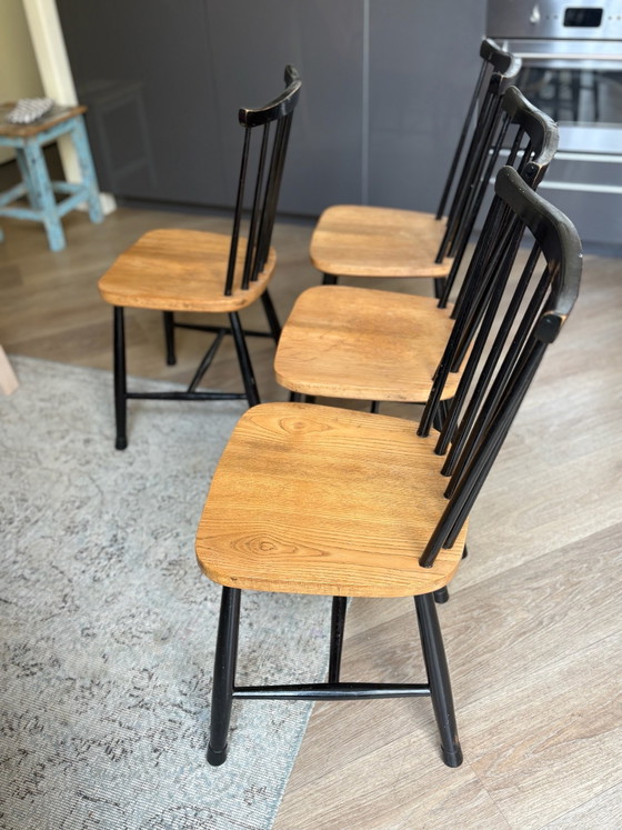 4 sedie design scandinavo mid-century Taapiovaara – tapiovaara, Sedie da pranzo, Legno (photo 4 of 5)