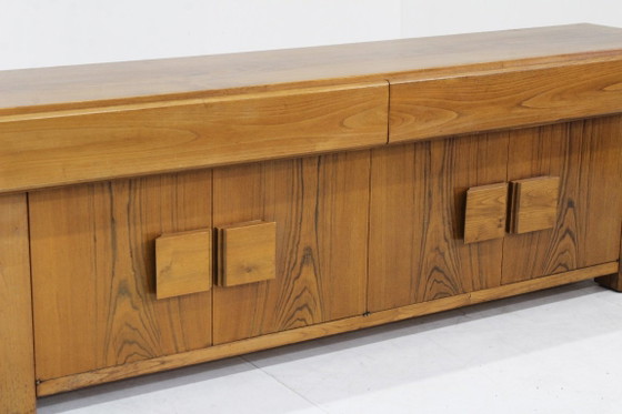 Credenza italiana vintage anni '60, Credenze, Legno, Marrone, Mid Century Modern (foto 9 di 11)