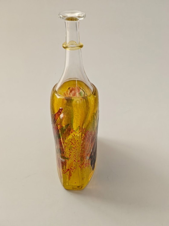 Image 1 of Yellow Vase by Bertil Vallien for Kosta Boda Type Satelitte