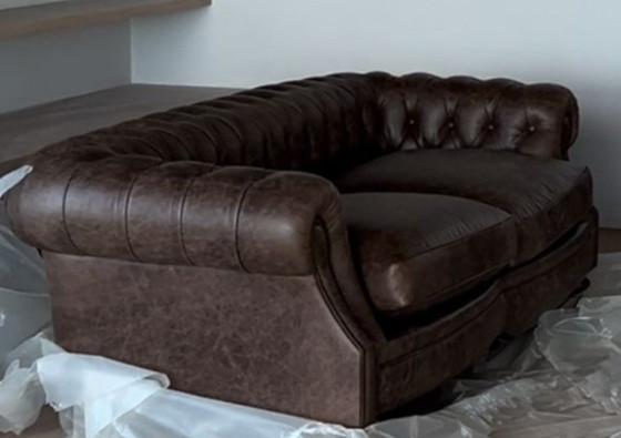 Nuovo Divano Chesterfield in Pelle – Crearte, Divani 3 posti, Leather (photo 5 of 6)