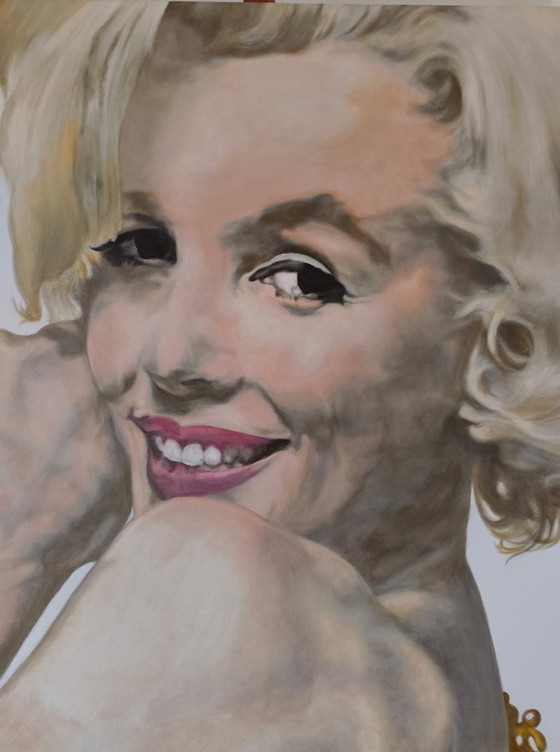 Image 1 of Sandra Melin, Marilyn Monroe, L'ultima seduta (1962), Acrilico su tela