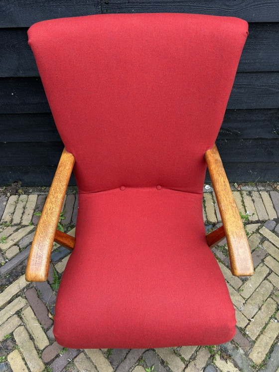 Vintage Stoel Mid Century – Fauteuils, Metal, Textile (photo 3 of 6)
