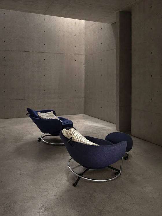 2 x Fauteuil Cassina Girotonda / 1 x ottoman / Francesco Binfaré pour Cassina / Années 1990 (photo 4 of 8)