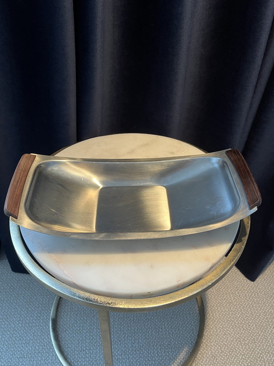 Image 1 of bol vintage danois en acier MCM