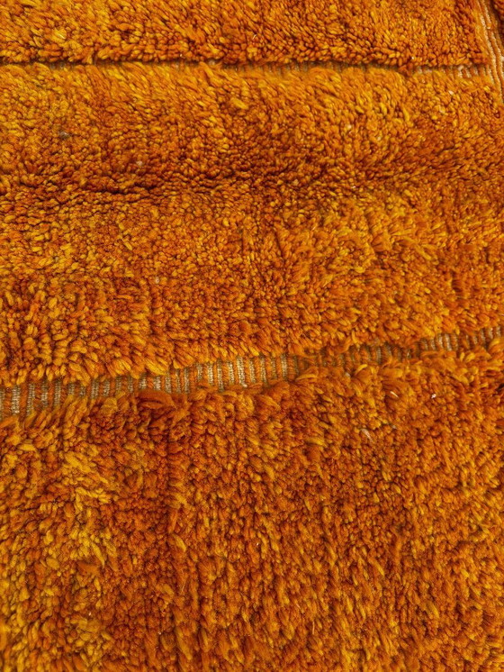 Image 1 of Orange Moroccan wool rug 250x330 cm– Handmade geometric rug – Contemporary Berber carpet