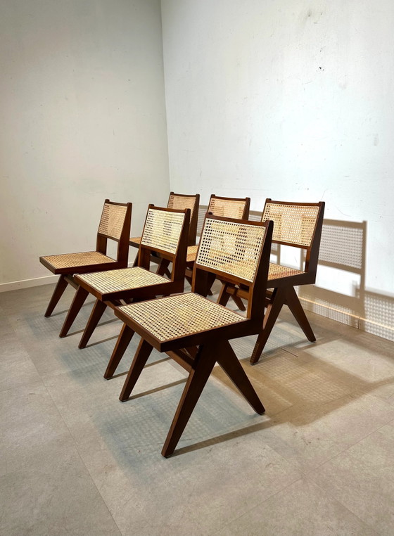 Silla de comedor de teca "ratán" – Sillas de comedor (photo 4 of 4)