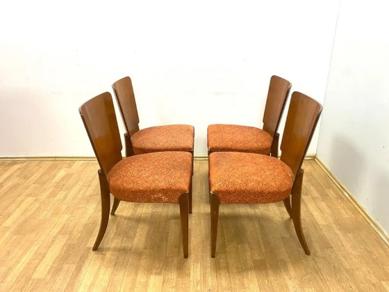Image 1 of Satz von 4 Stühlen, Jindřich Halabala, 1960er Jahre, Tschechoslowakei