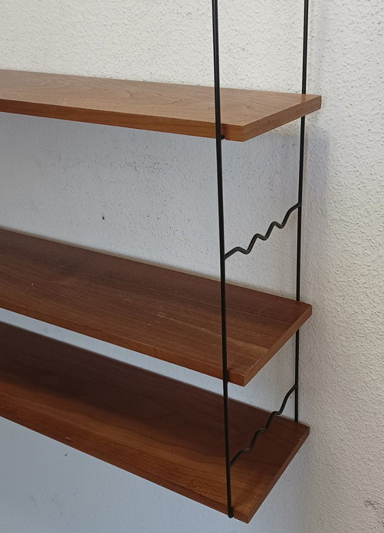 Scaffali a muro anni Cinquanta con tre ripiani – Metal, Wood (photo 5 of 9)