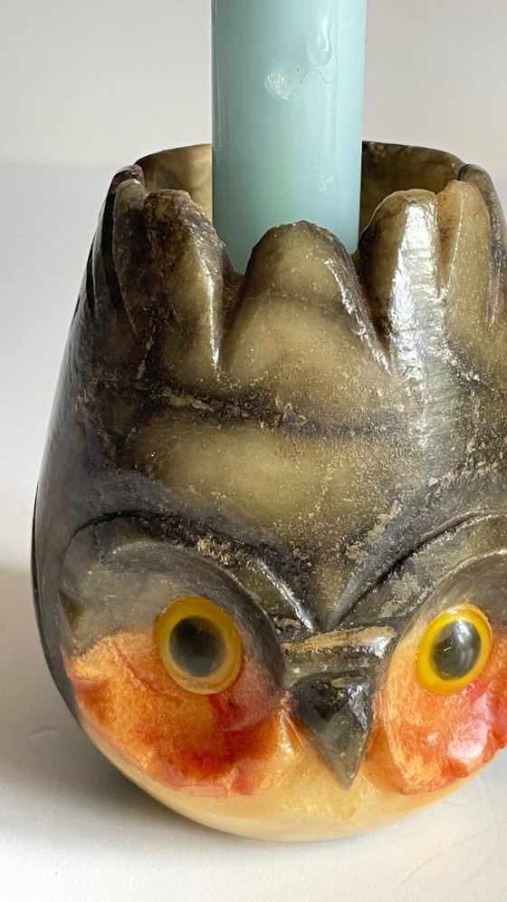 Image 1 of Bougeoir Pierre d'Albâtre Italy Vintage