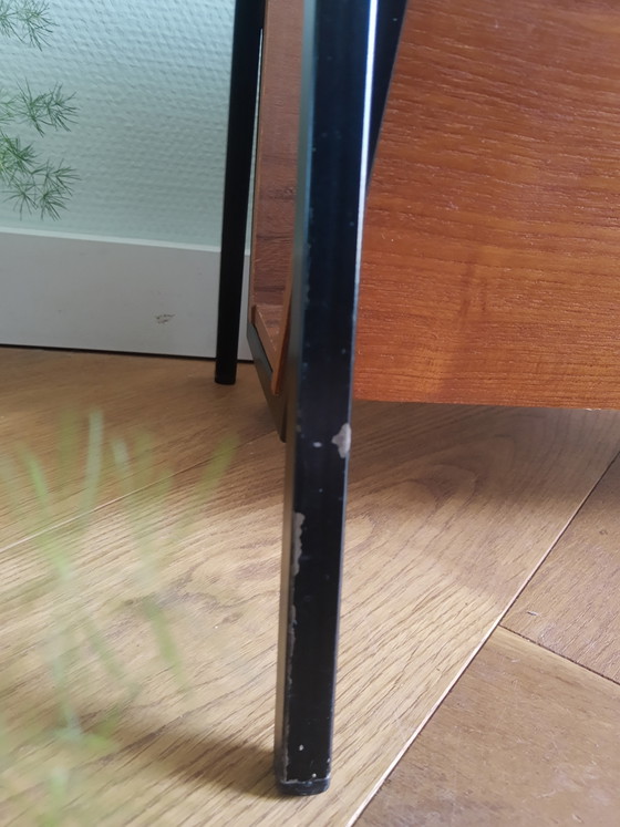 Image 1 of Beautiful 60s vintage teak veneer magazine rack from Ditvoorst Tilburg