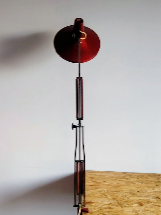 Image 1 of Terry Hala architectural industrial  table lamp. by H. Busquet for Hala,