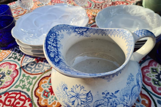 Image 1 of 1x HAMAGE NORD (St Amand) French ironstone water pitcher 