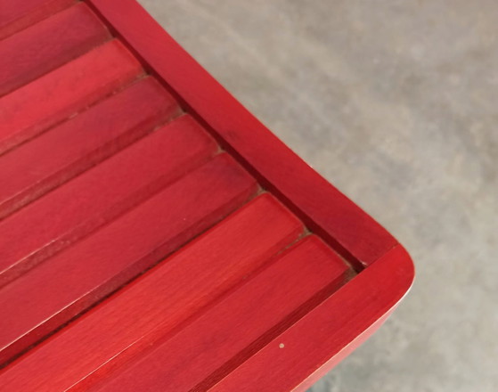Image 1 of 2 x vintage rode houten klapstoelen