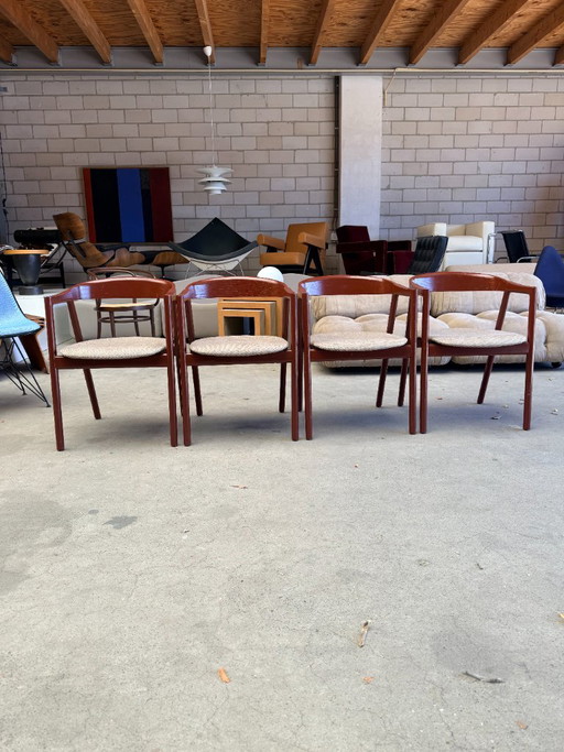 Gazzda Muna Stühle (4er-Set) – eetkamerstoelen, Textile, Wood